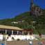 One of several tavernas on the beach